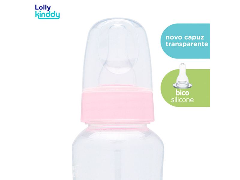 Mamadeira-Lolly-Zoo-Rosa-250ml