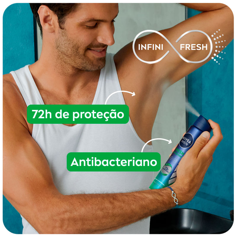 Desodorante Antitranspirante Aerosol Nivea Men Fresh Sensation