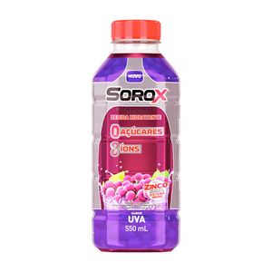 Suplemento Alimentar de Eletrólitos SoroX Sabor Uva 550ml