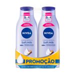 Kit-Locao-Deo-hidratante-Corporal-Nivea-Soft-Milk-2-Unidades-Com-400ml-Cada