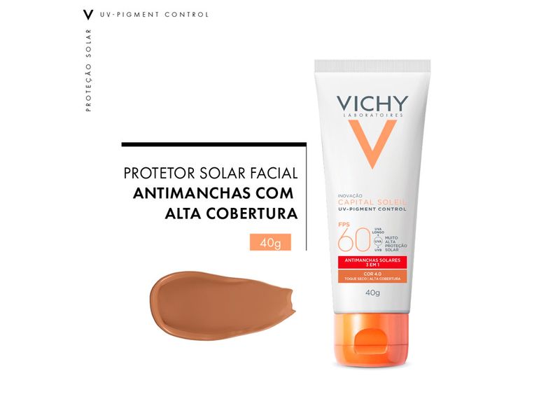 Protetor-Solar-Facial-Vichy-Capital-Soleil-UV-Pigment-Control-FPS60-Cor-4.0-40g