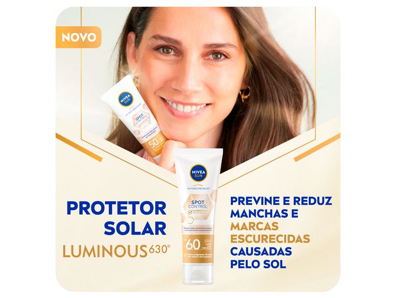 Protetor-Solar-Facial-Nivea-Sun-Fluido-Spot-Control-Luminous-630-FPS60-40ml