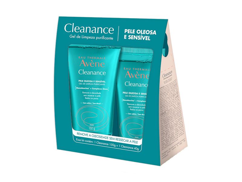 Kit-Gel-de-Limpeza-profunda-Avene-Cleanance-150g---Gel-de-Limpeza-profunda-Avene-Cleanance-40g
