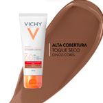 Protetor Solar Facial Vichy Capital Soleil UV-Pigment Control FPS60 Cor 5.0 40g