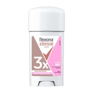 Desodorante Antitranspirante em Creme Rexona Clinical Classic 96h 58g