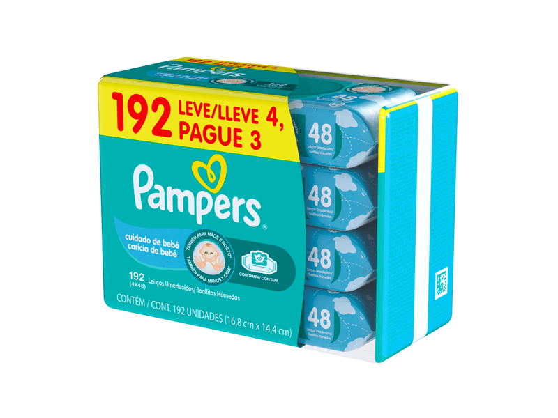 Lencos-Umedecidos-Pampers-Cheirinho-de-Bebe-192-Unidades