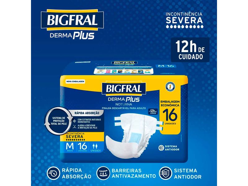 Fralda-Descartavel-Bigfral-Derma-Plus-Noturna-M-Embalagem-Economica-16-Unidades