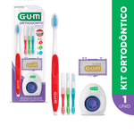 Kit-Orthodontic-G.U.M-1-Escova-Ortodontica---3-Escovas-Interdentais---Cera-De-Protecao---Fios-Ortodonticos