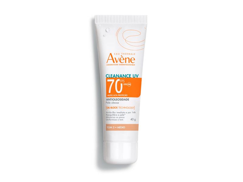 Protetor-Solar-Facial-Avene-Cleanance-UV-Antioleosidade-Cor-Medio-FPS70-40g