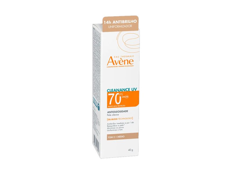 Protetor-Solar-Facial-Avene-Cleanance-UV-Antioleosidade-Cor-Medio-FPS70-40g