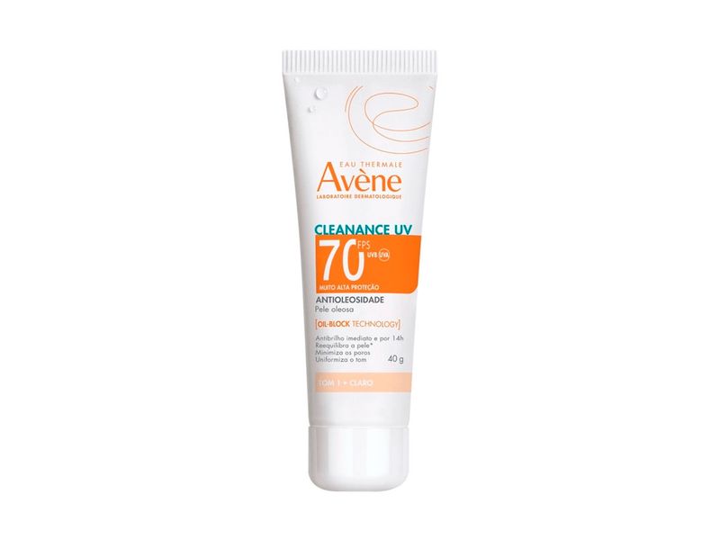 Protetor-Solar-Facial-Avene-Cleanance-UV-Antioleosidade-Cor-Claro-FPS70-40g