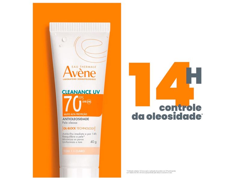 Protetor-Solar-Facial-Avene-Cleanance-UV-Antioleosidade-Cor-Claro-FPS70-40g