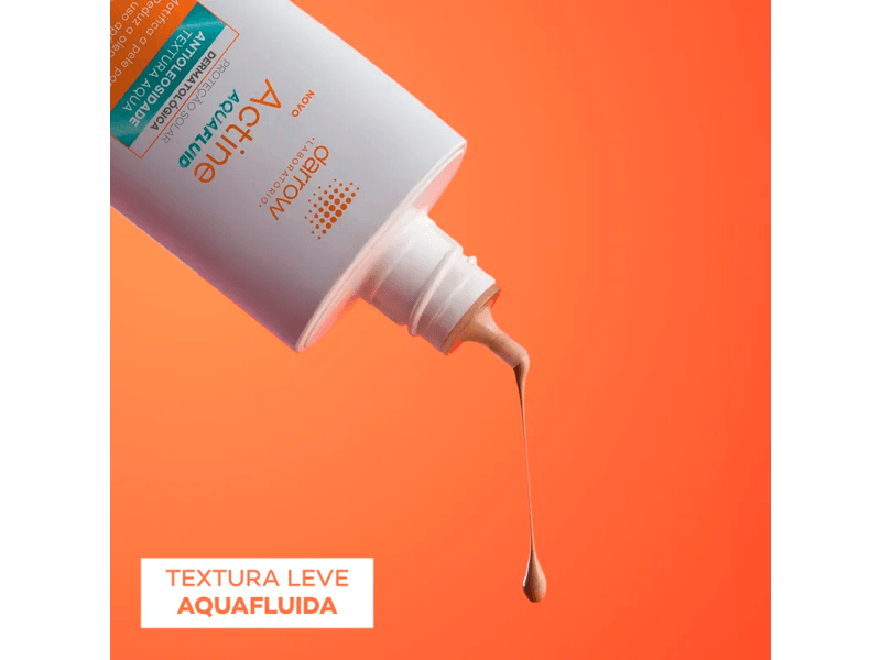 Protetor-Solar-Facial-Darrow-Actine-Aquafluid-Cor-1.5-Claro-Medio-FPS60-40g