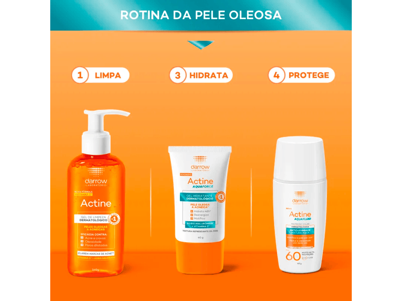 Protetor-Solar-Facial-Darrow-Actine-Aquafluid-Cor-1.5-Claro-Medio-FPS60-40g