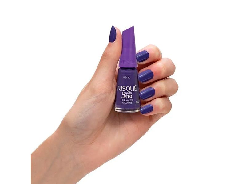 Esmalte Risqué Cremoso É do Meu Jeito Fica, Vai Ter Arco-Íris 8ml