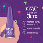 Esmalte Risqué Cremoso É do Meu Jeito Fica, Vai Ter Arco-Íris 8ml