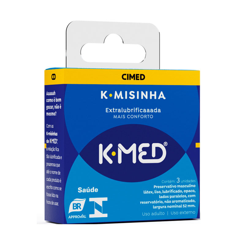 PRESERVATIVO K-MISINHA EXTRA LUBRIFICADA MAIS CONFORTO CIMED