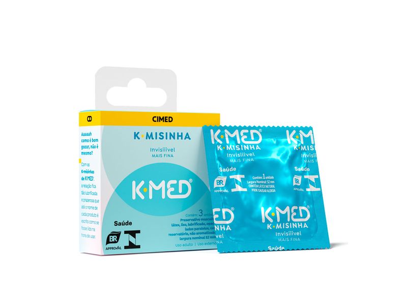 Preservativo-Masculino-Lubrificado-K-Med-K-Misinha-Invisivel-3-Unidades