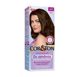 Coloração Alta Duração Cor&Ton 0% Amônia Castanho Médio 4.0