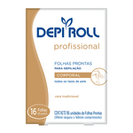 Folhas Prontas Depilatória Corporal Depi Roll Cera Tradicional 16 Folhas