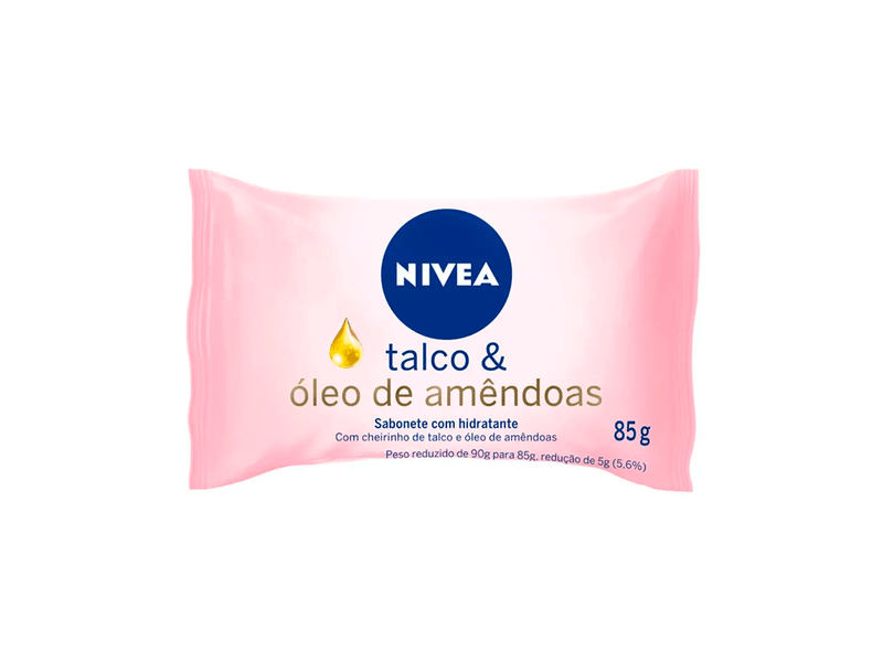 Sabonete em Barra Nivea Talco & Óleo de Amêndoas 85g