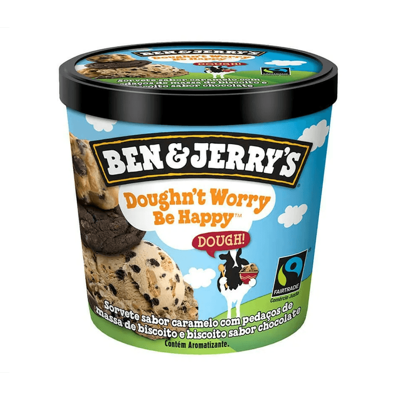 Sorvete Ben&Jerrys Dought Worry Be Happy 120ml - Promoo