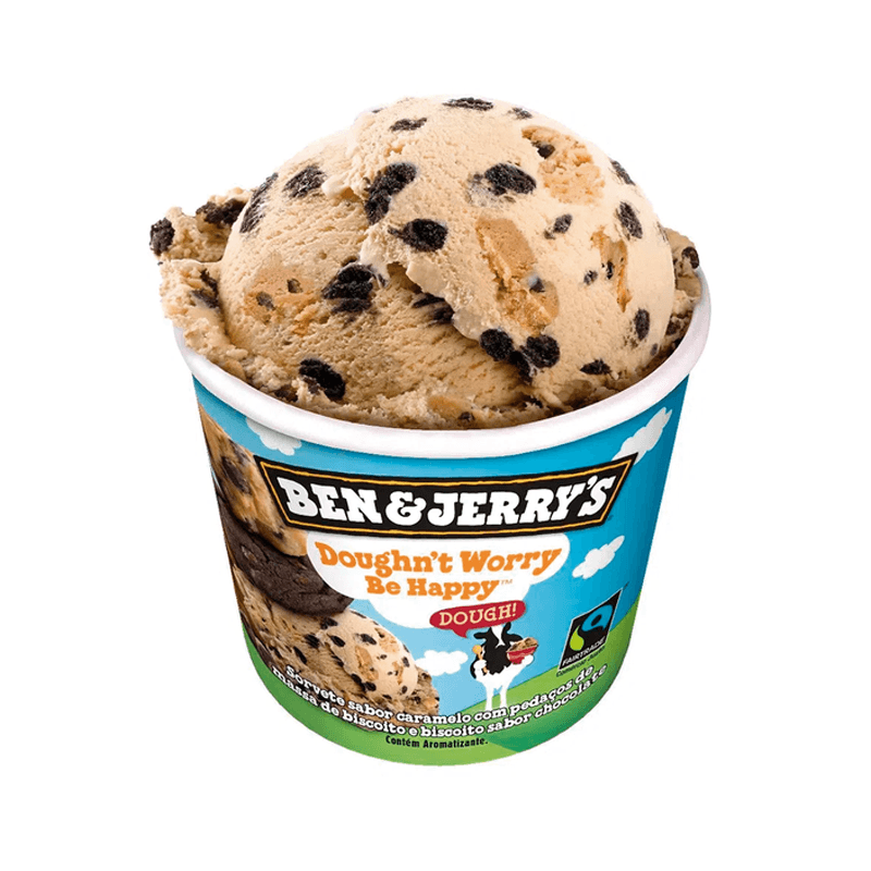 Sorvete Ben&Jerrys Dought Worry Be Happy 120ml - Promoo