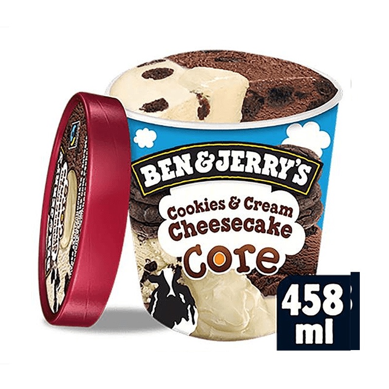 Sorvete Ben&Jerrys Cookies & Cream Cheesecake Core 458ml