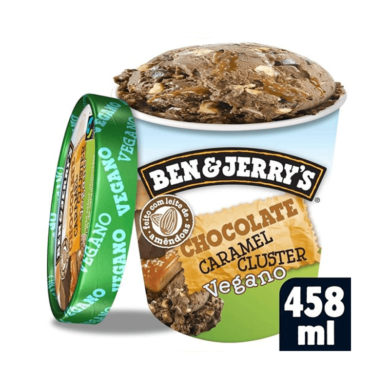 Sorvete Ben&Jerrys Caramel Cluster Vegano 458ml - Oferta