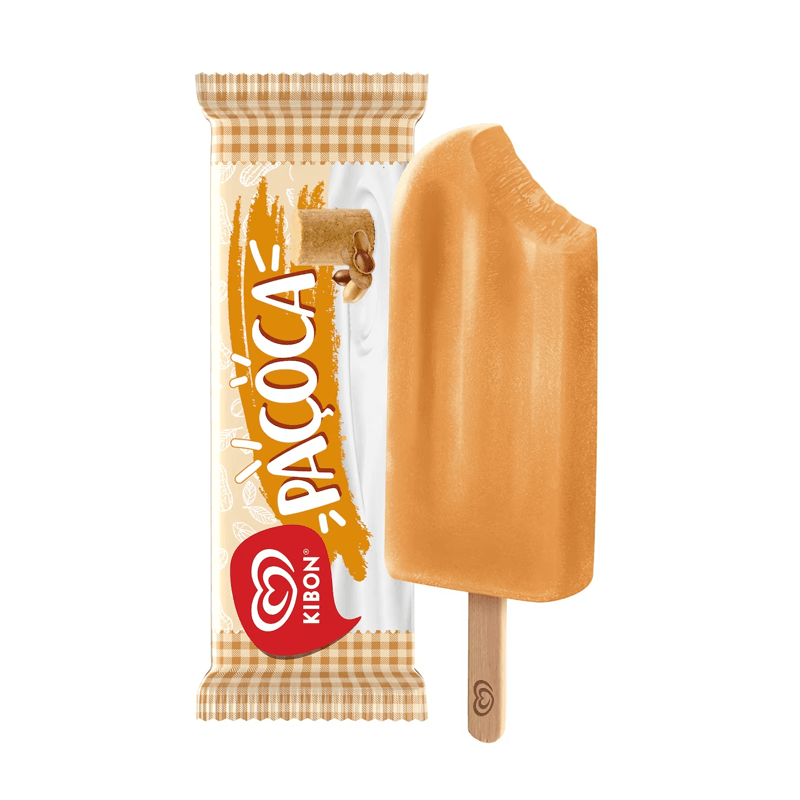 Sorvete Picolé Kibon Paçoca 55g - Original com desconto