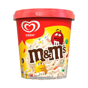 Sorvete Kibon M&M's Sabor Baunilha Pote 800ml