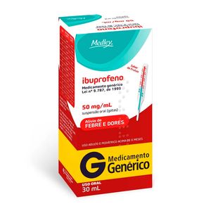 Ibuprofeno 50mg/ml Medley Sabor Frutas 30ml