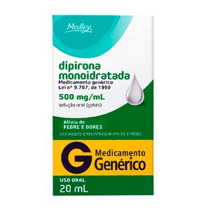 Dipirona Sódica 500mg/ml Medley Gotas 20ml