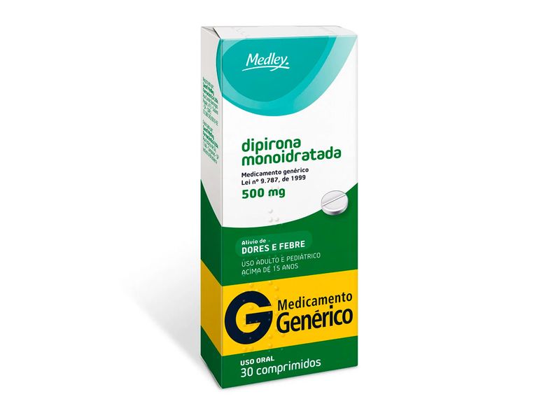 Dipirona-Monoidratada-500mg-Medley-30-Comprimidos