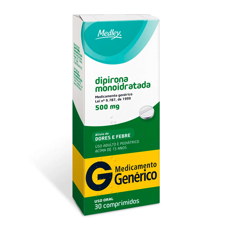 Dipirona monoidratada 500mg Para que serve, Como usar - Drogal