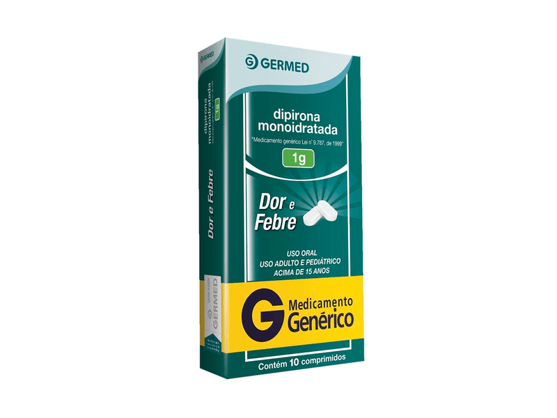 Dipirona-Monoidratada-1g-Germed-10-Comprimidos