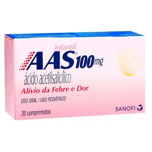 AAS Infantil 100mg 30 Comprimidos