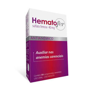 Hematofer 40mg 50 Comprimidos Revestidos