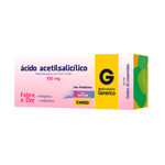 Acido-Acetilsalicilico-100mg-Cimed-Uso-Pediatrico-Sabor-Tutti-Frutti-30-Comprimidos