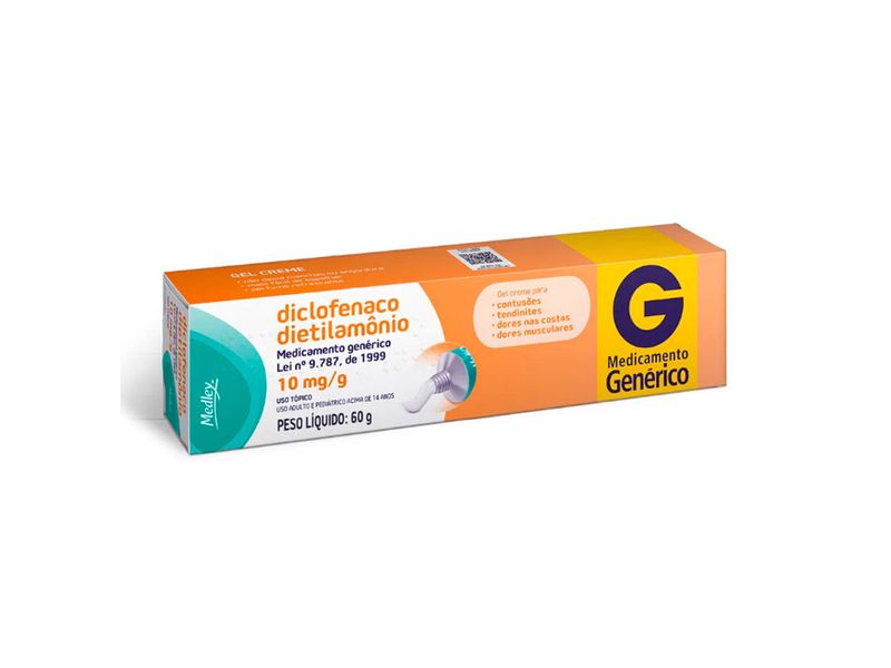 Diclofenaco-Dietilamonio-10mg-g-Medley-Bisnaga-60g