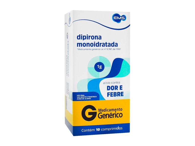 Dipirona-Monoidratada-1g-EMS-10-Comprimidos
