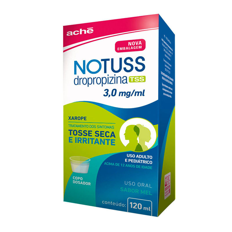 Notussl Xarope Adulto e Pediátrico Mel: Posologia | Drogal