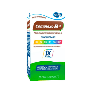 Complexo B12 Concentrado 20 Comprimidos Revestidos