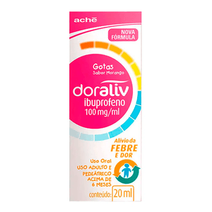 Doraliv 100mg/ml Sabor Morango Suspensão Oral Gotas 20ml