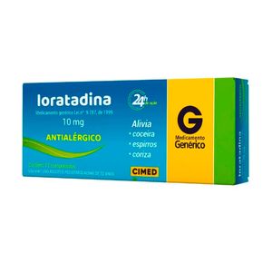 Loratadina 10mg Cimed 12 Comprimidos