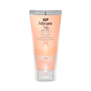 Protetor Solar Facial Filtrum Color FPS70 Cor 2.0 50g