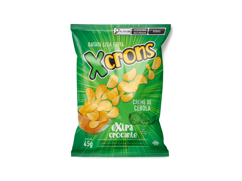 Batata-Xcrons-Extra-Crocante-Sabor-Creme-de-Cebola-45g