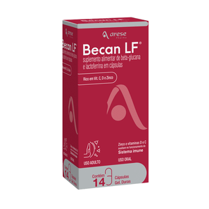 Suplemento Alimentar Becan LF 14 Cápsulas Gelatinosas Duras