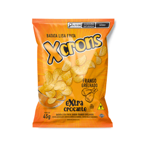 Batata Xcrons Extra Crocante Sabor Frango Grelhado 45g