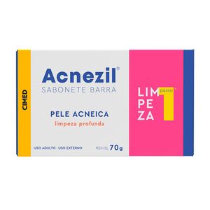 Sabonete Em Barra Acnezil Pele Acneica Limpeza Profunda 70g